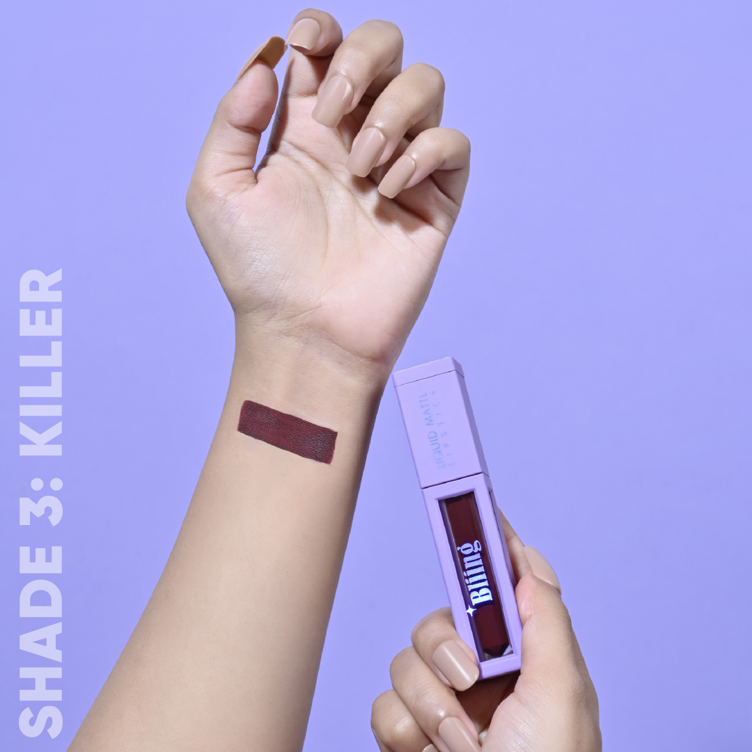 Bliing Liquid Matte Finished long lasting waterproof Lipstick 👉 Buy 2 get 1 free