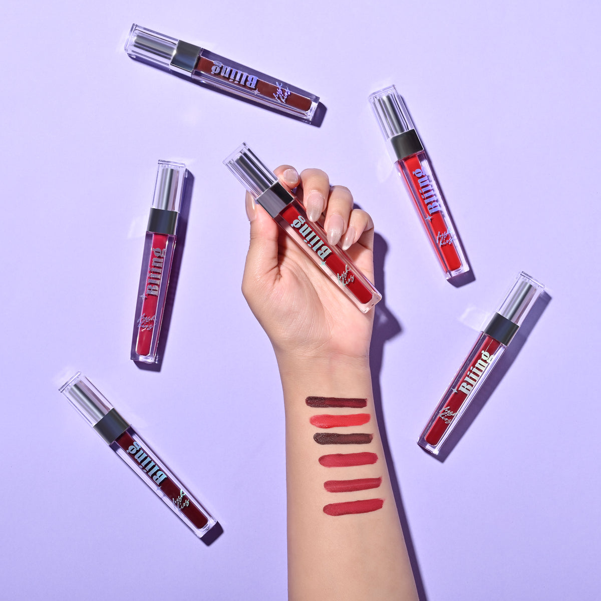 Bliing Fresh kiss Liquid Matt Finish Lipstick (pack of 6)