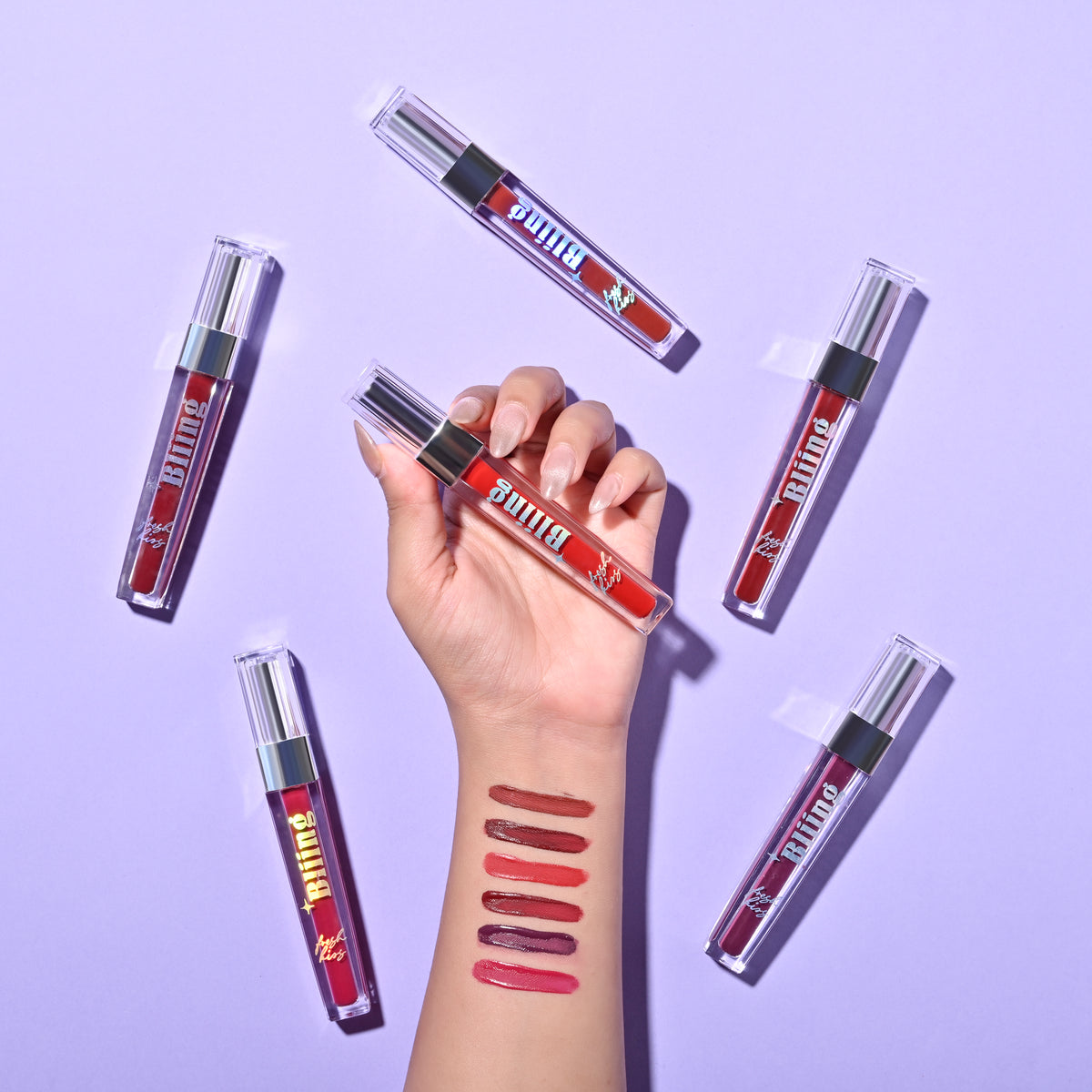Bliing Fresh kiss Liquid Matt Finish Lipstick (pack of 6)