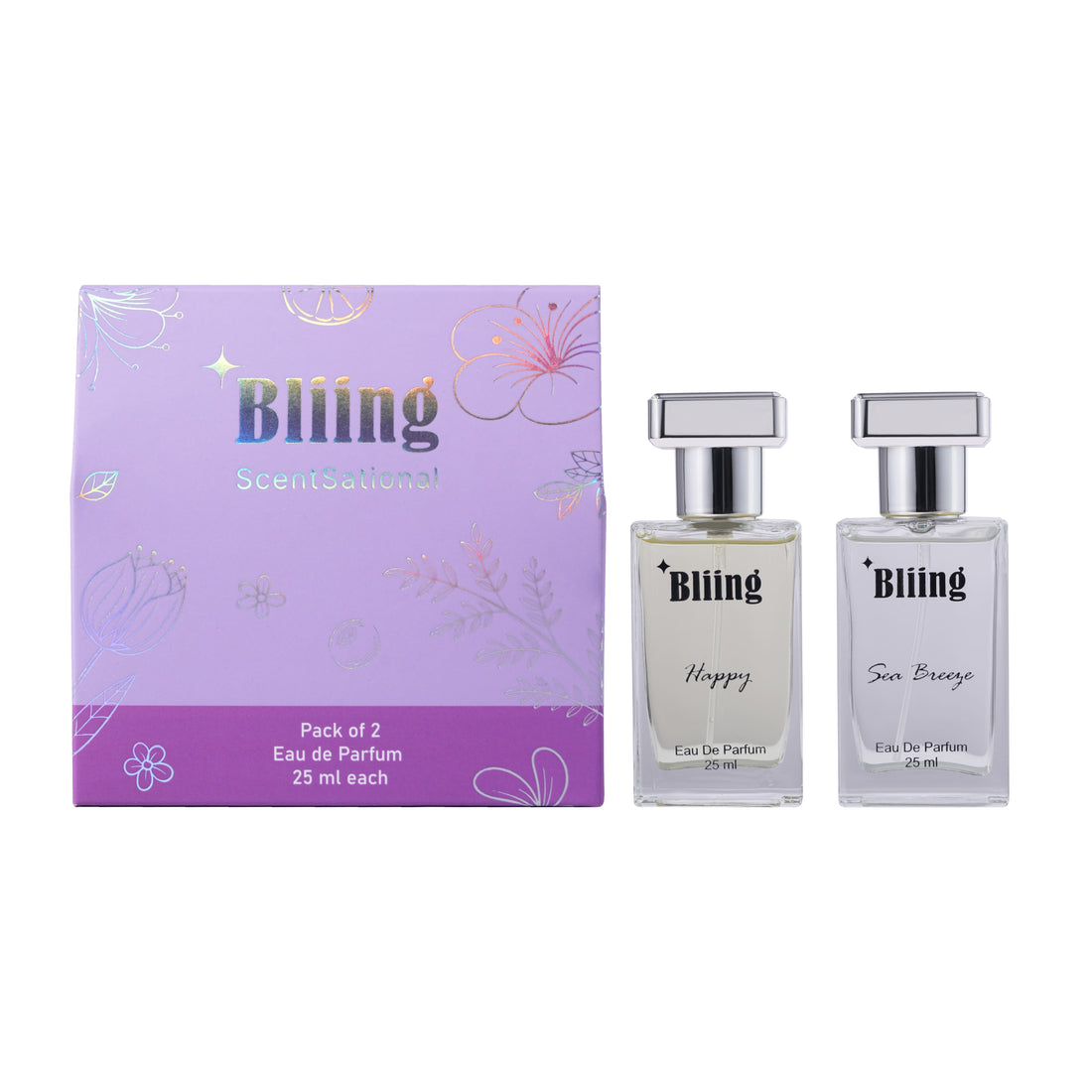 Bliing Scent Sational Pack Of 2 Eau De Perfume 25ml